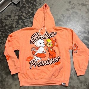 Broken Promises x Casper Lil Boo Thang Pink Graphic Women Pullover Hoodie